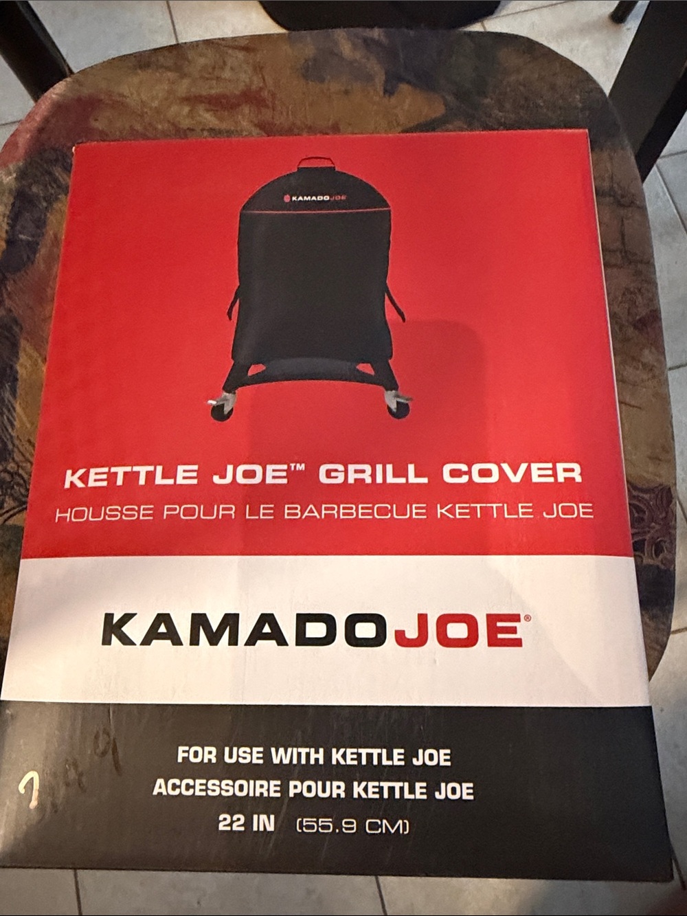 Kamado Joe Black Kettle Joe 22" Grill Cover ( New)